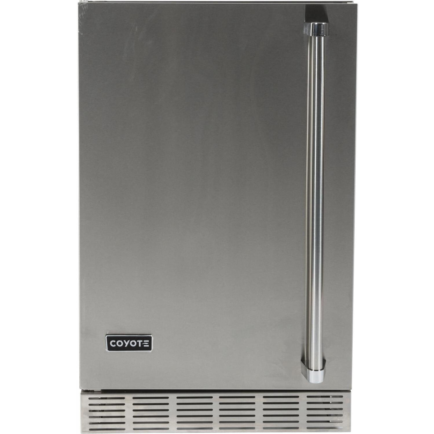 Coyote 21-Inch 4.1 Cu. Ft. Left Hinge Outdoor Rated Compact Refrigerator