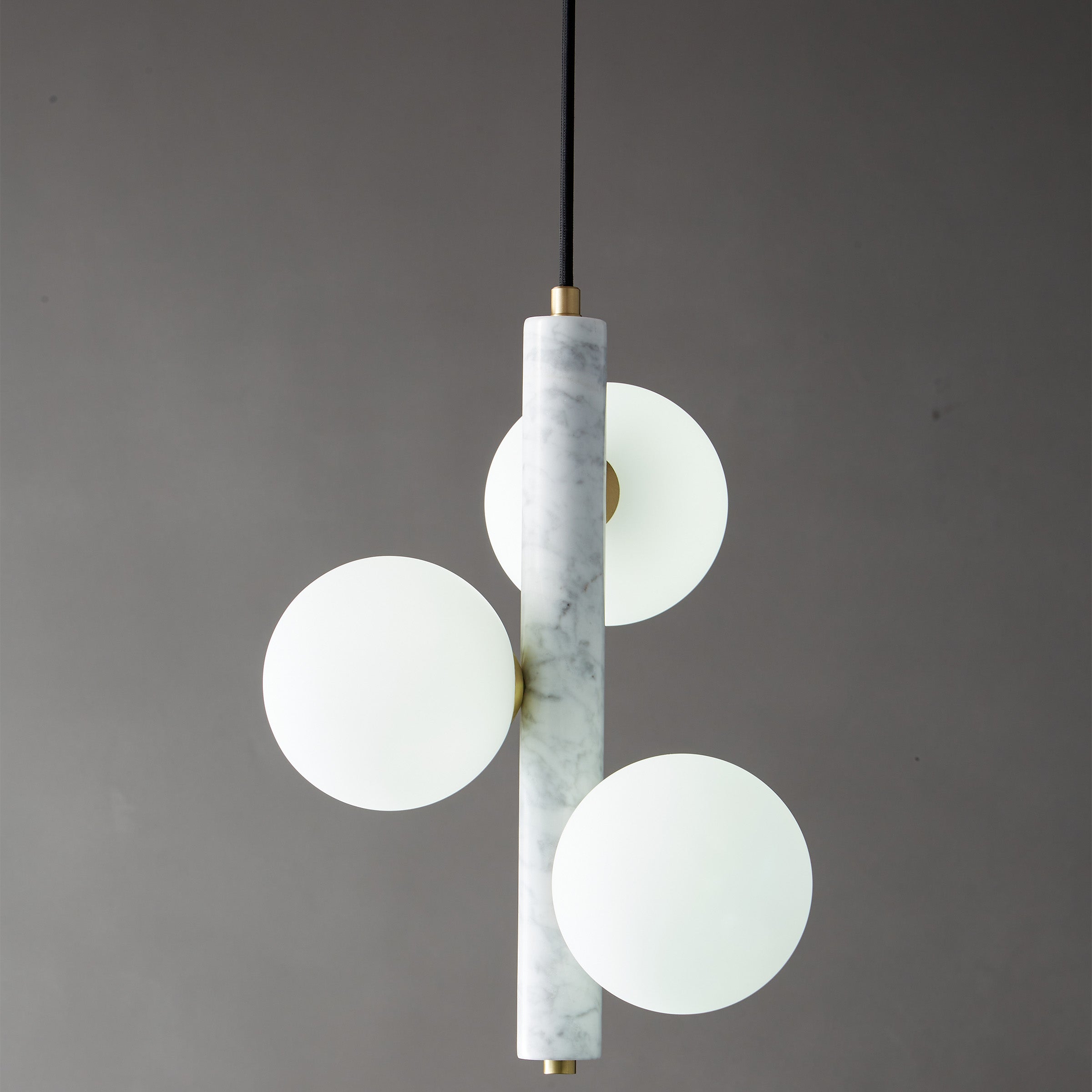 White Marble Pendant Lamp 7702-3-We