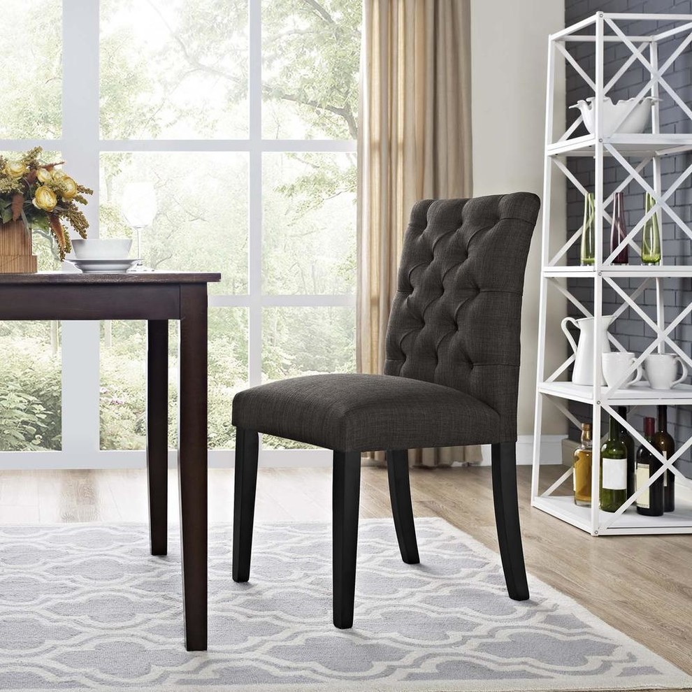 Duchess Fabric Dining Chair   Transitional   Dining Chairs   by Simple Relax  Houzz