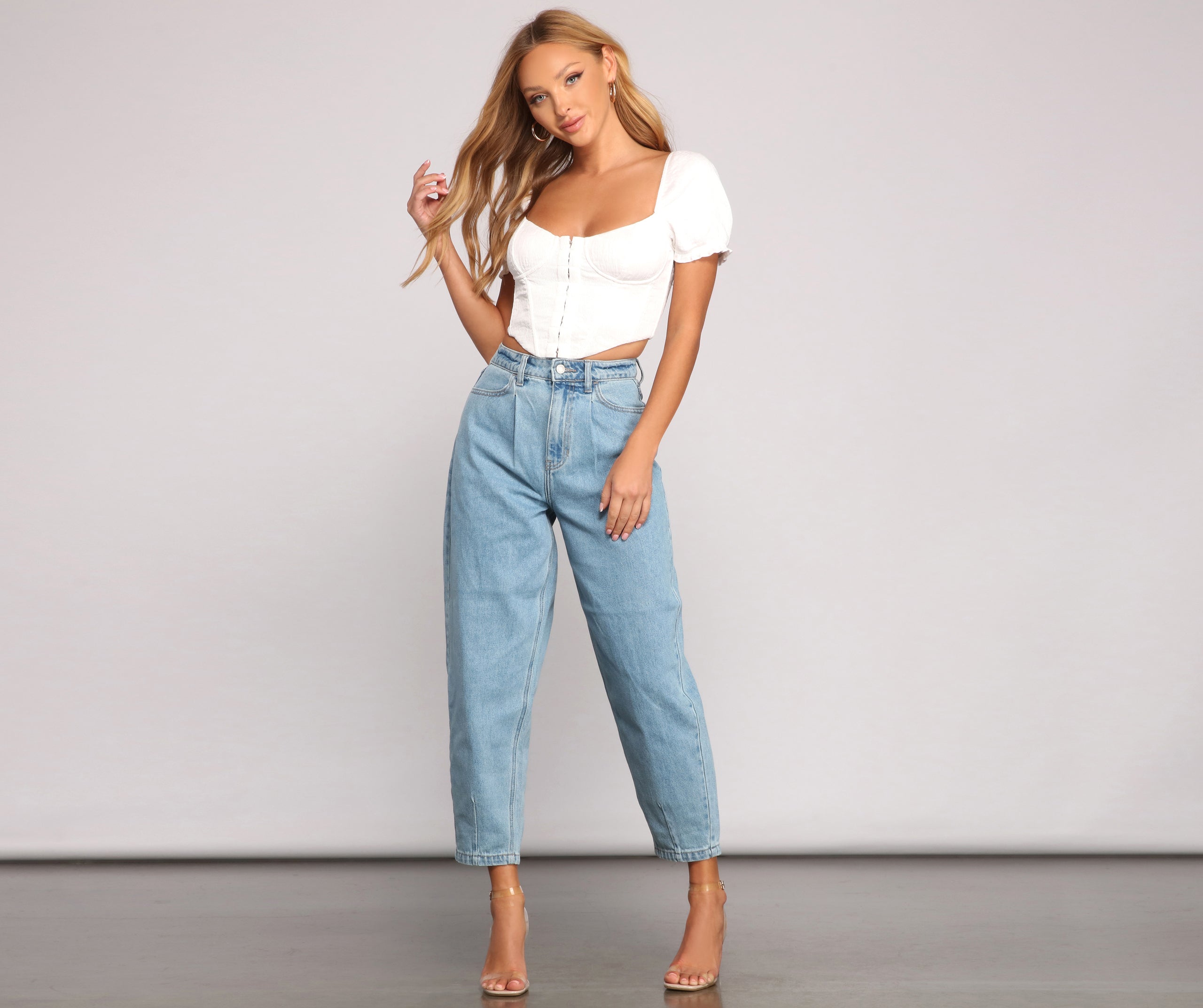 Essential High Rise Balloon Jeans