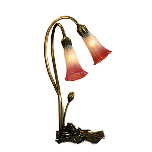 Meyda  13209 Stained Glass /  Desk Lamp from the Lilies Collection