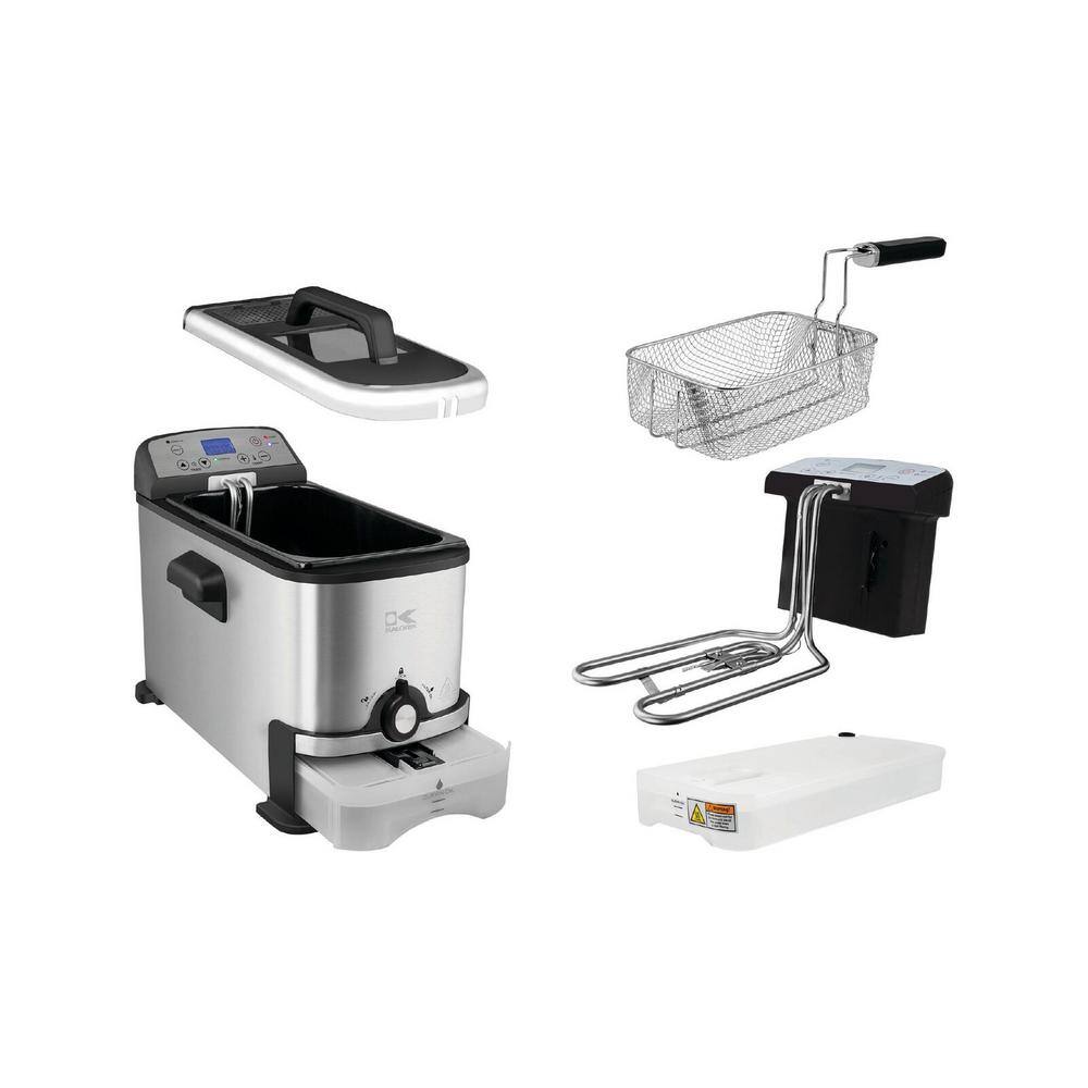 KALORIK Digital Deep Fryer with Oil Filtration FT 44247 BK