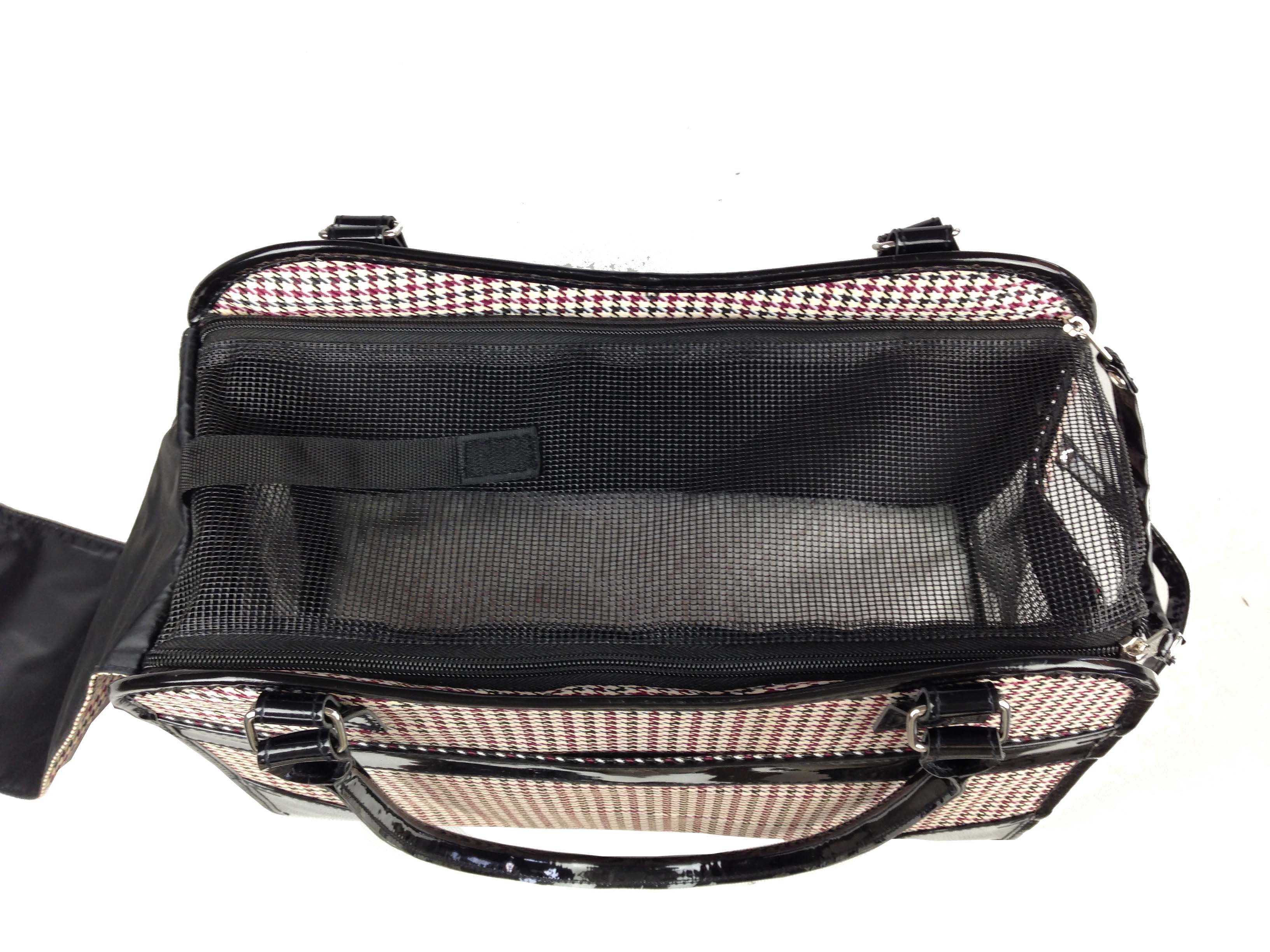 Pet Life ® Exquisite Airline Approved Designer Travel Pet Dog Handbag Carrier