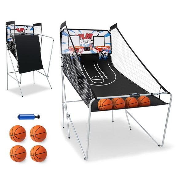 Costway 75319482 Foldable Dual Shot Basketball Arc...