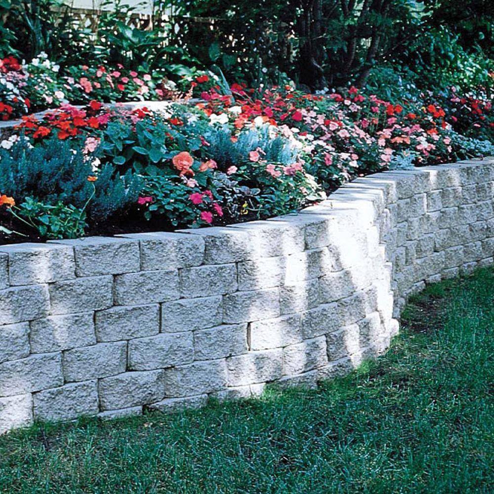 Pavestone 4 in. x 11.75 in. x 6.75 in. Pewter Concrete Retaining Wall Block (144 Pcs.  46.5 sq. ft.  Pallet) 81100