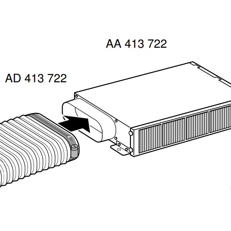 Gaggenau Oval Flex Duct AD413722