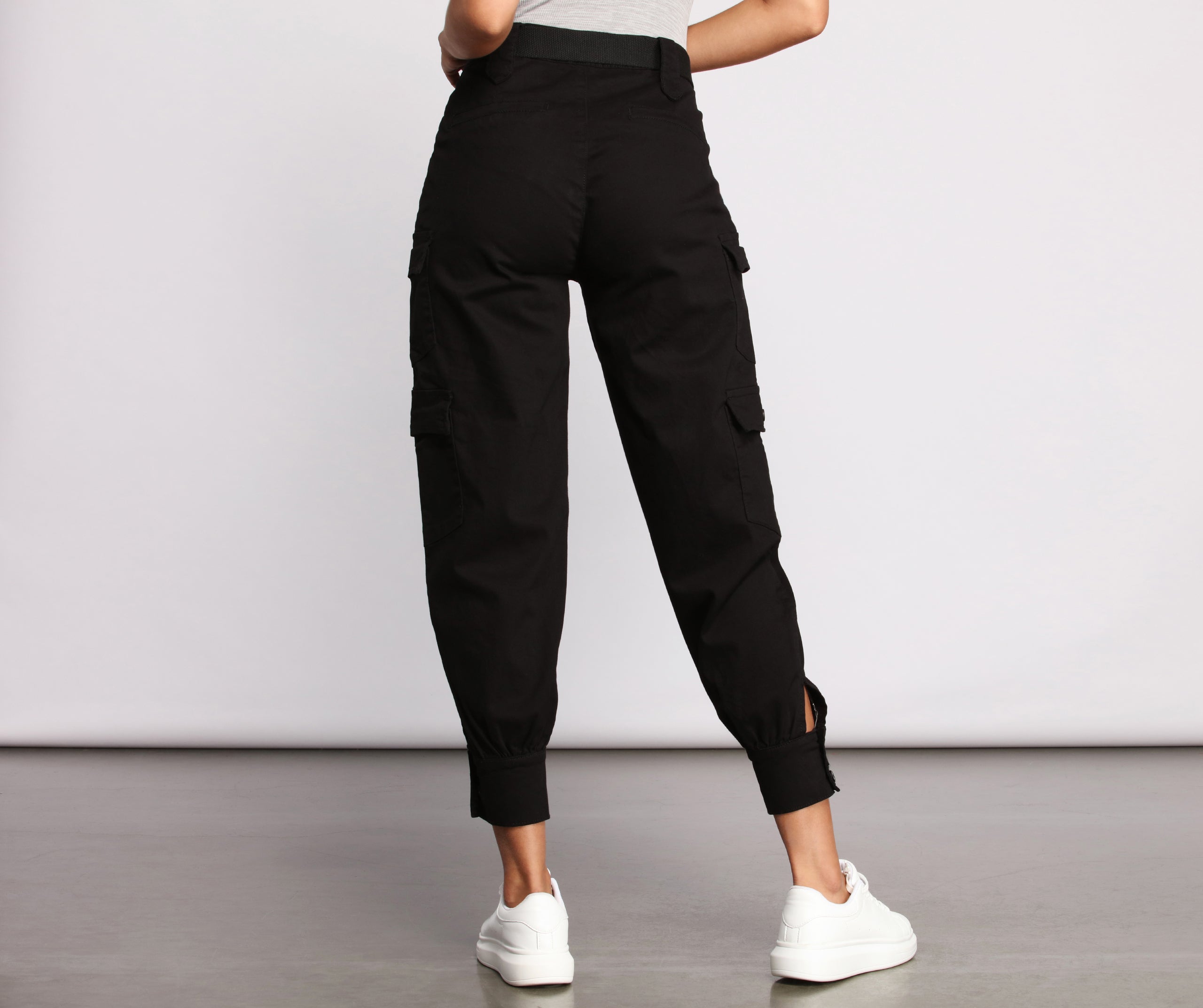 Belted Cargo Joggers