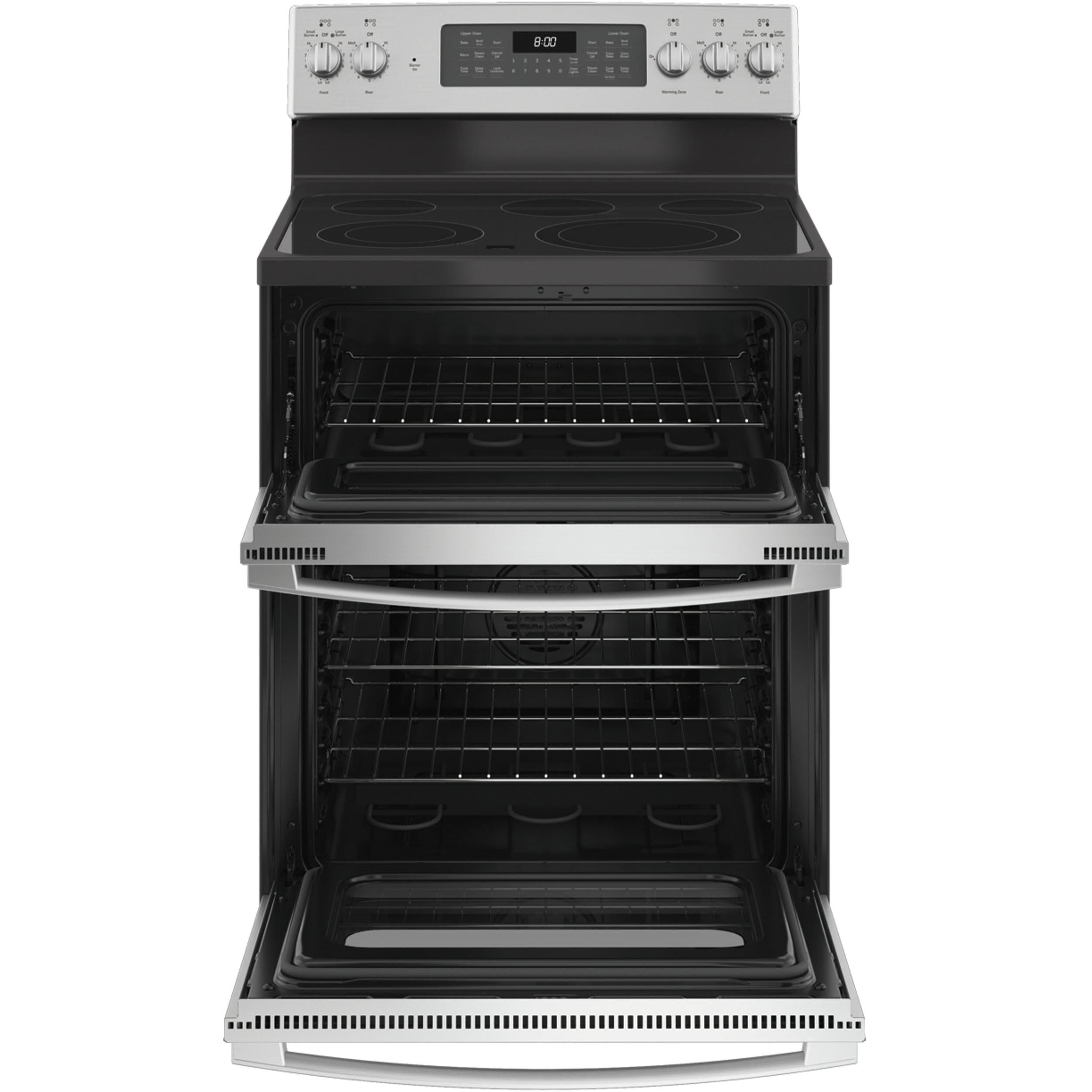 GE 30-inch Freestanding Electric Range with Convection Technology JBS86SPSS