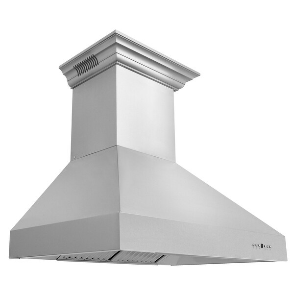 ZLINE Ducted Vent Wall Mount Range Hood with Built-in CrownSound