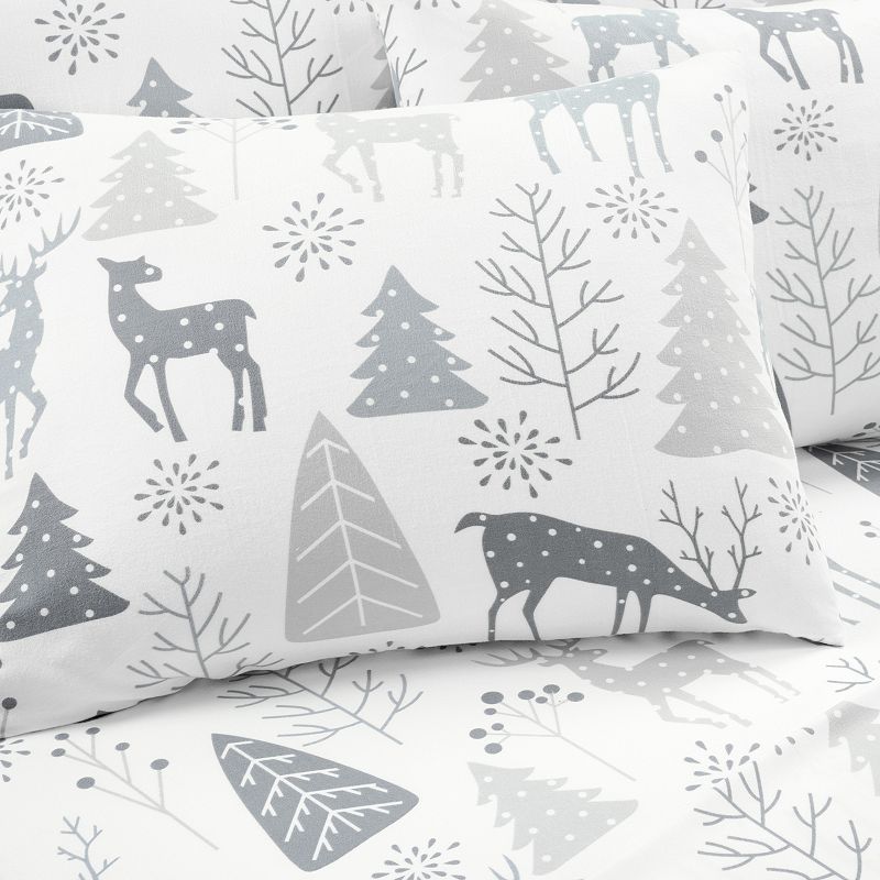 Lush Decor Wonderland Soft Flannel Sheet Set with Pillowcases