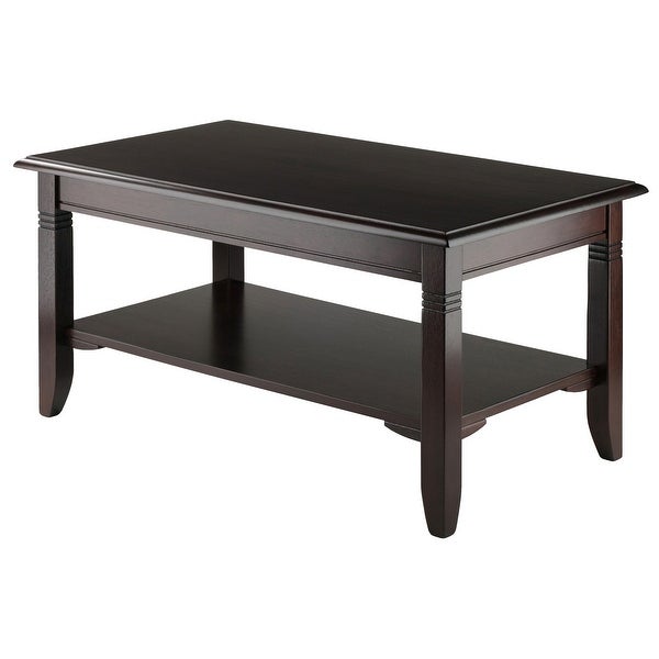 Nolan Coffee Table， Cappuccino - 37 x 21.02 x 18.03 inches