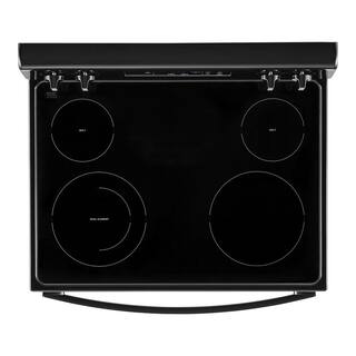 30 in. 5.3 cu. ft. 4-Burner Electric Range in Black with Storage Drawer WFE320M0JB