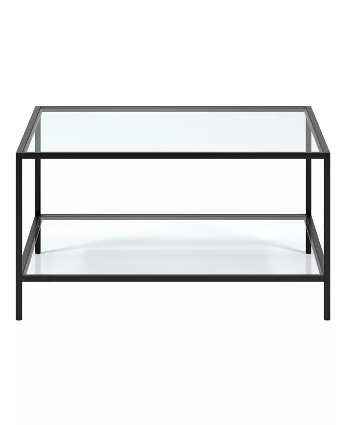 Hudson and Canal Sivil 32 Square Coffee Table with Shelf