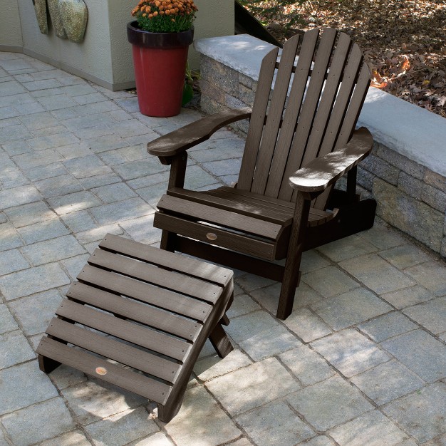 Hamilton Folding amp Reclining Adirondack Chair With Folding Adirondack Ottoman Highwood