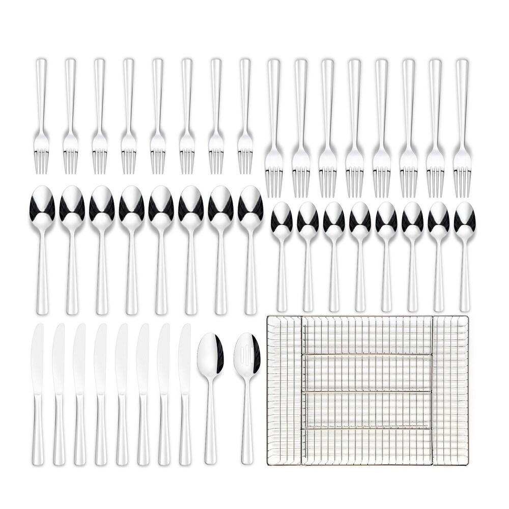 Ornative ALICJA Stainless Steel 42 Pieces Flatware Set with Buffet   10.71\