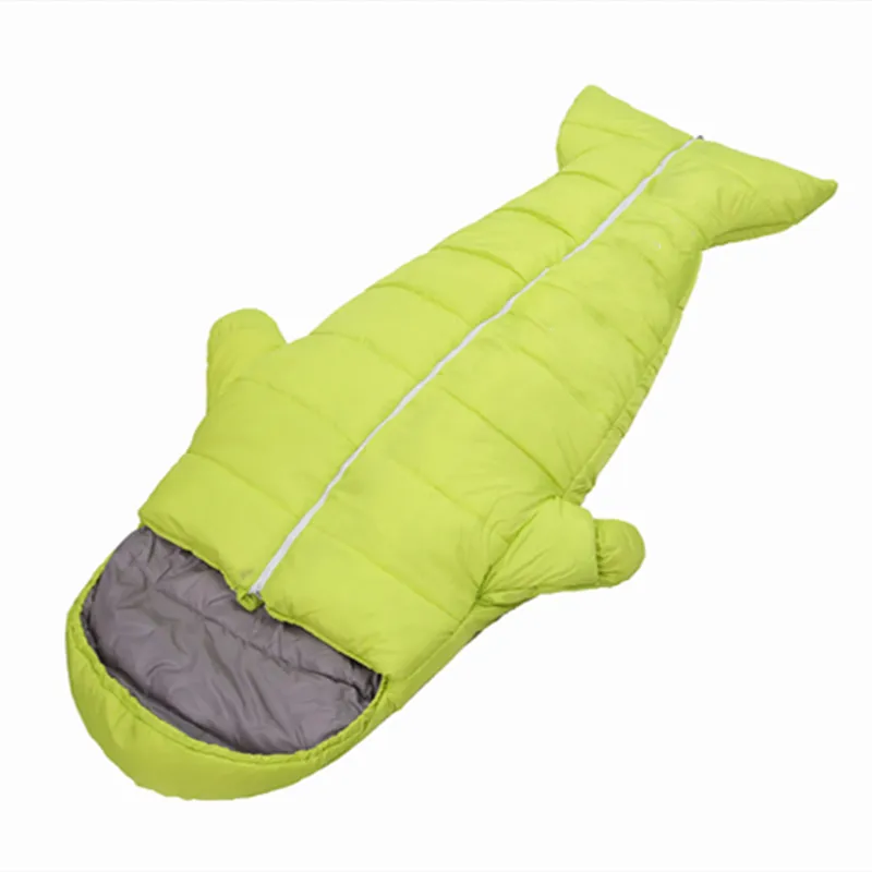 RS 93 Shark Shape Animal Sleeping Bag Hot Sale On Japan Amazon Outdoor Camping/Indoor Waterproof Plush Mummy Sleeping Bag