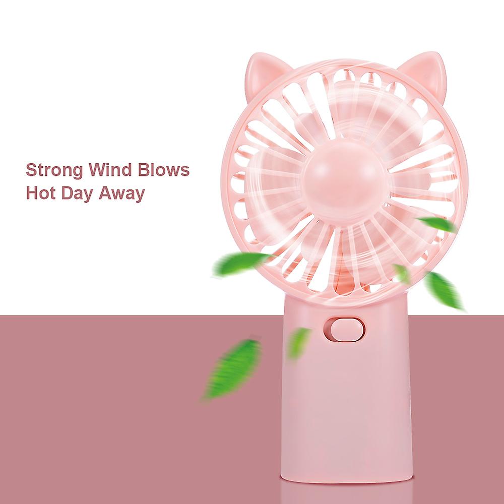 1 Mini Fan 1 Usb Cable Pink