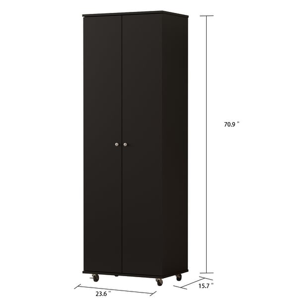 23.6 W 70.9High Shoe Cabinet， 8 Floors， Three Adjustable Boards - - 35444445