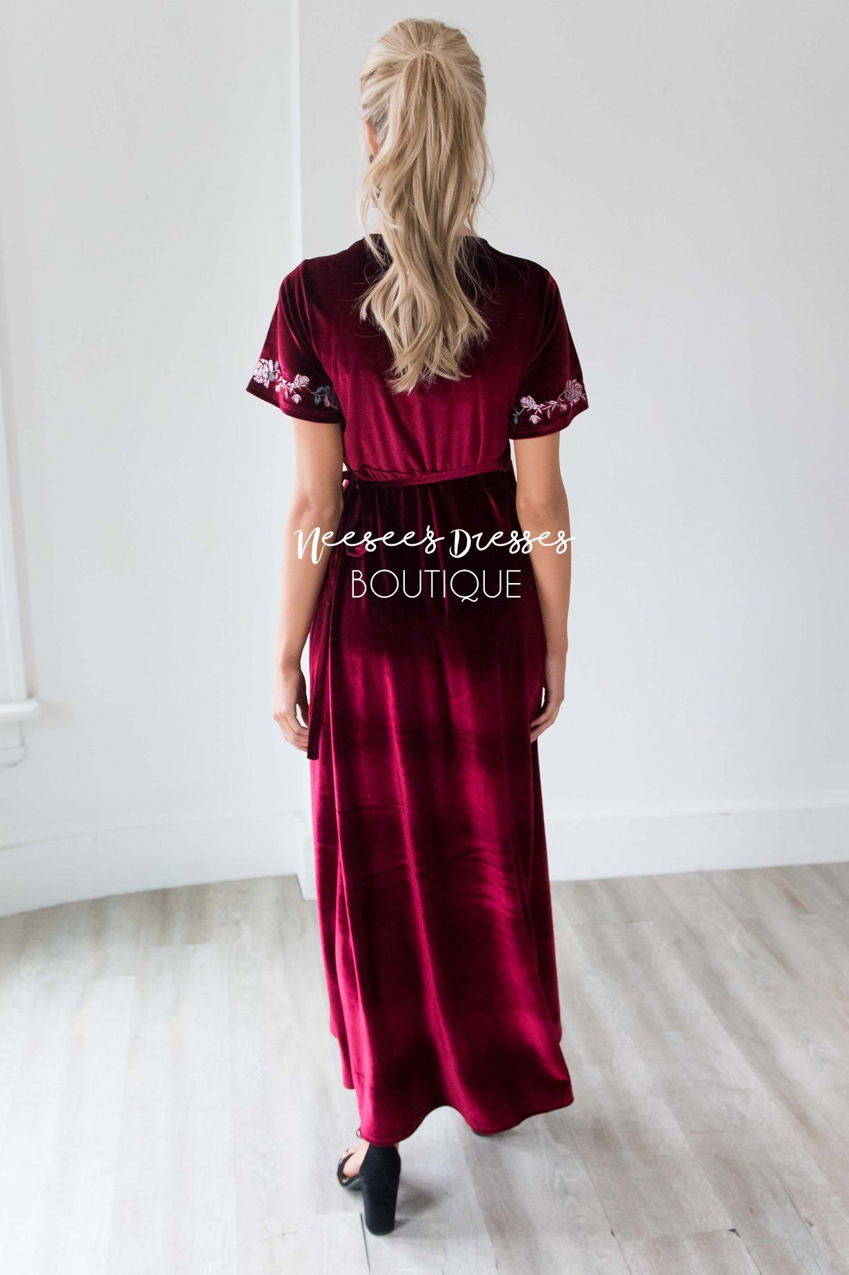 The Araceli Velvet Wrap Dress