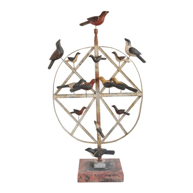 Decorative Figurine Birds On Wire Storied Home