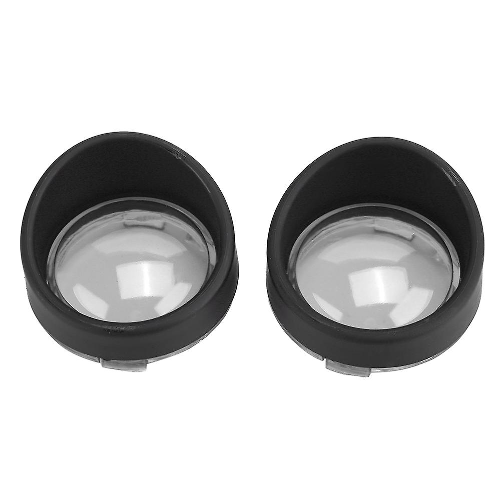 2pcs Abs Turn Signal Light Lens Lamp Cover Bezels Motorcycle Accessoryblack And White