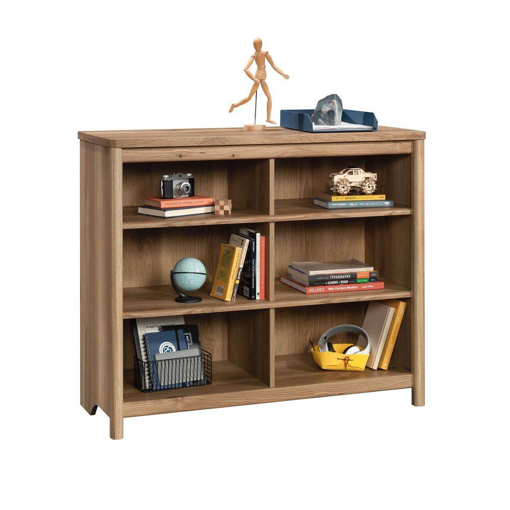 SAUDER Dover Edge 43.15 in. Wide Timber Oak 3-Shelf Accent Bookcase 433523