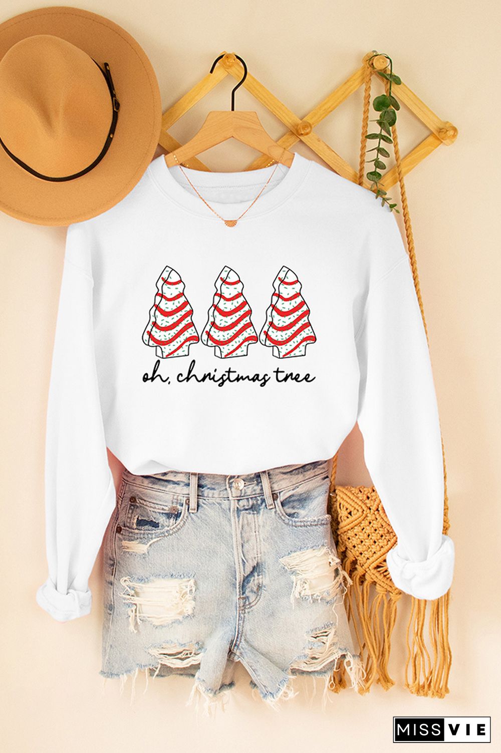 Little Debbie Holiday Cake Sweatshirt, Oh Christmas Tree Sweatshirt Wholesale