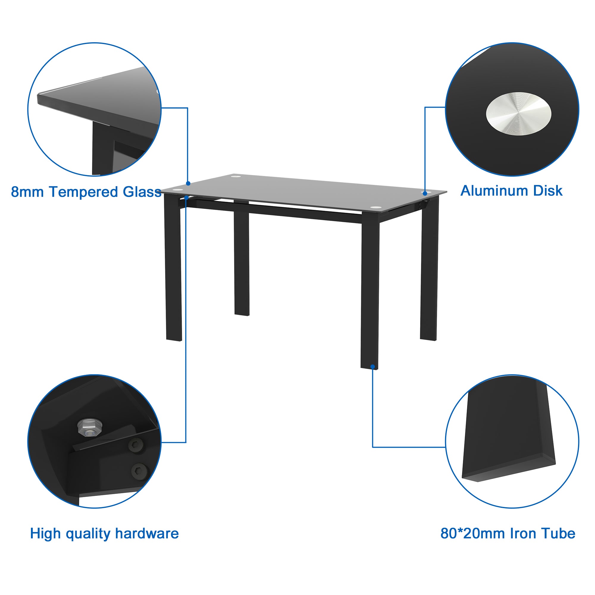 Tomshine Safety and easy Multi-function Table For Dining, Living Room