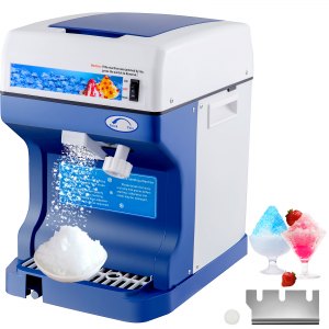 VEVOR 110V Electric Shaved Ice Machine 250W Snow Cone Maker Tabletop w/Adjustable Ice Texture， Ice Shaving Machine 265LBs/hr for Home and Commerical Use