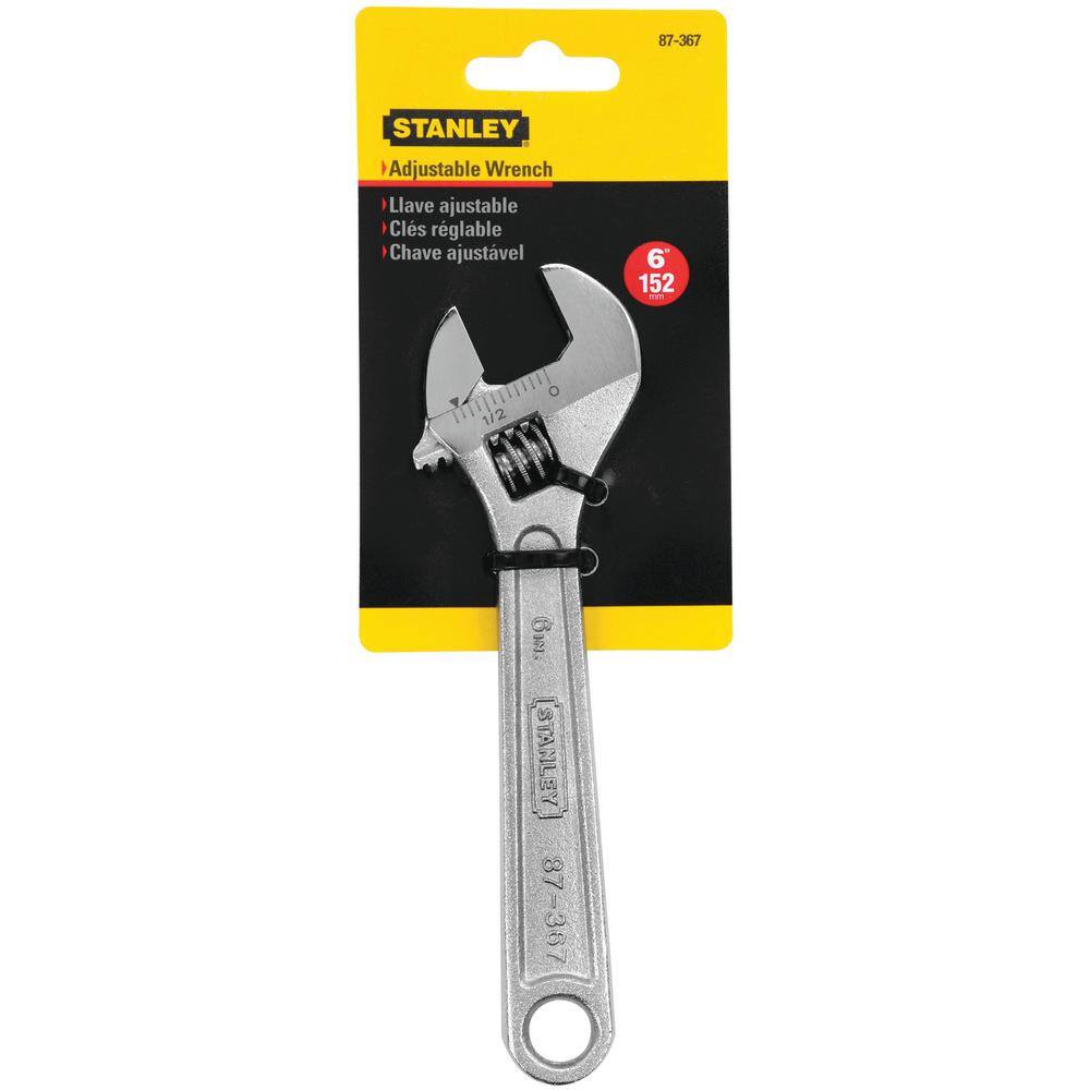 Stanley 6 in. Adjustable Wrench 87-367L