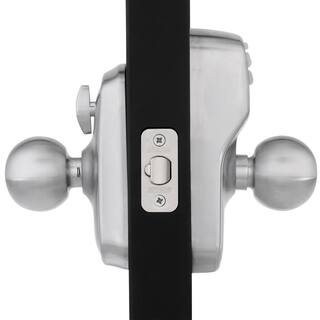 Schlage Plymouth Satin Chrome Electronic Keypad Door Lock with Orbit Knob and Flex Lock FE595CS V PLY 626 ORB