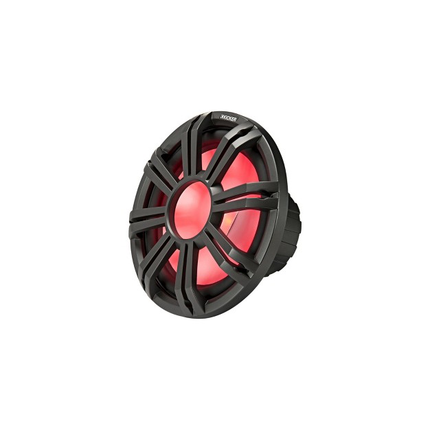 Kicker 45kmf104 10 Inch Led Marine Subwoofer In Charcoal 4 Ohm Each freeair