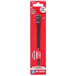 MW SHOCKWAVE Impact Duty 38 in. x 6 in. Alloy Steel Magnetic Nut Driver (1-Pack) 49-66-4585