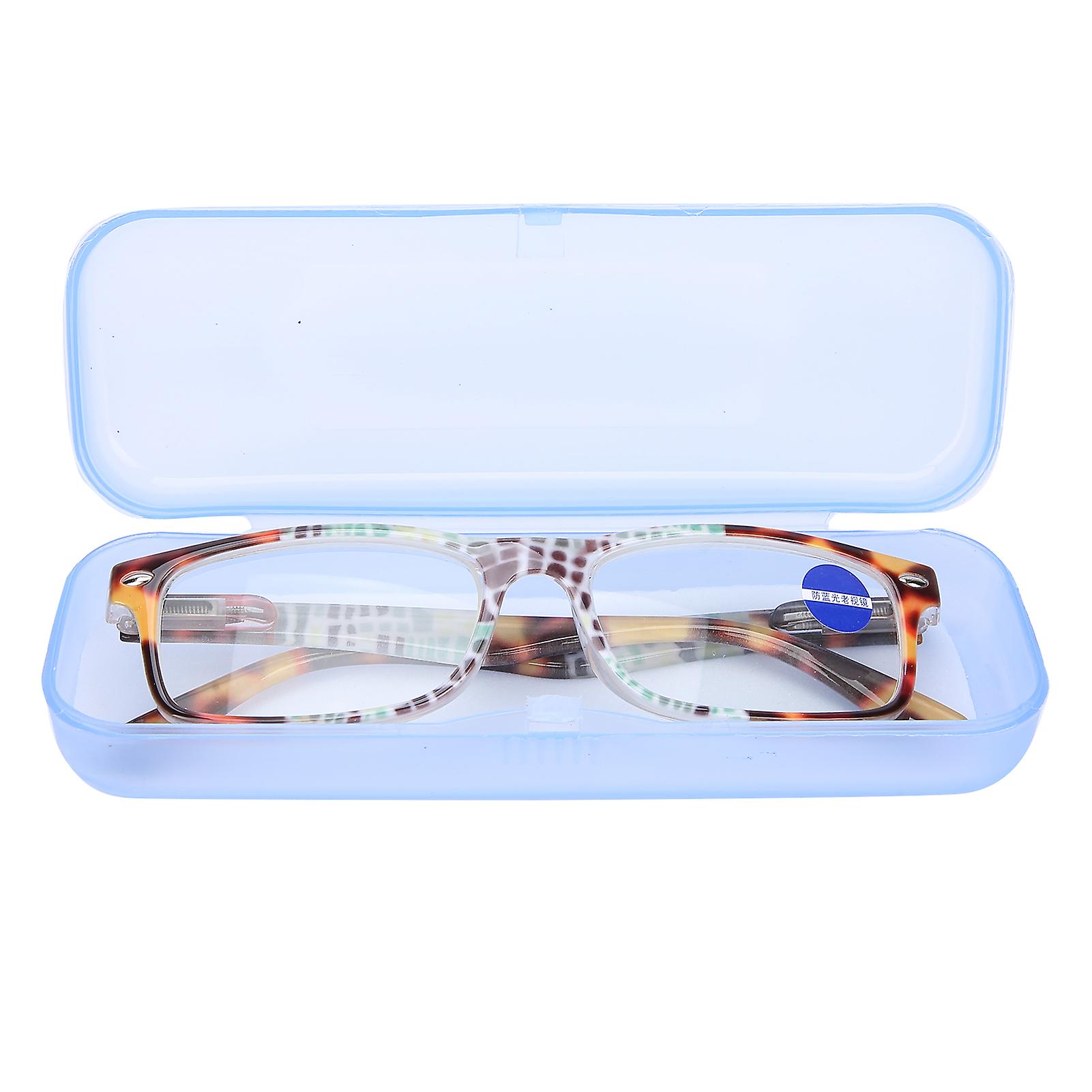 Unisex Simple Fashionable Reading Glasses Blue Light Blocking Presbyopic Glasses+400