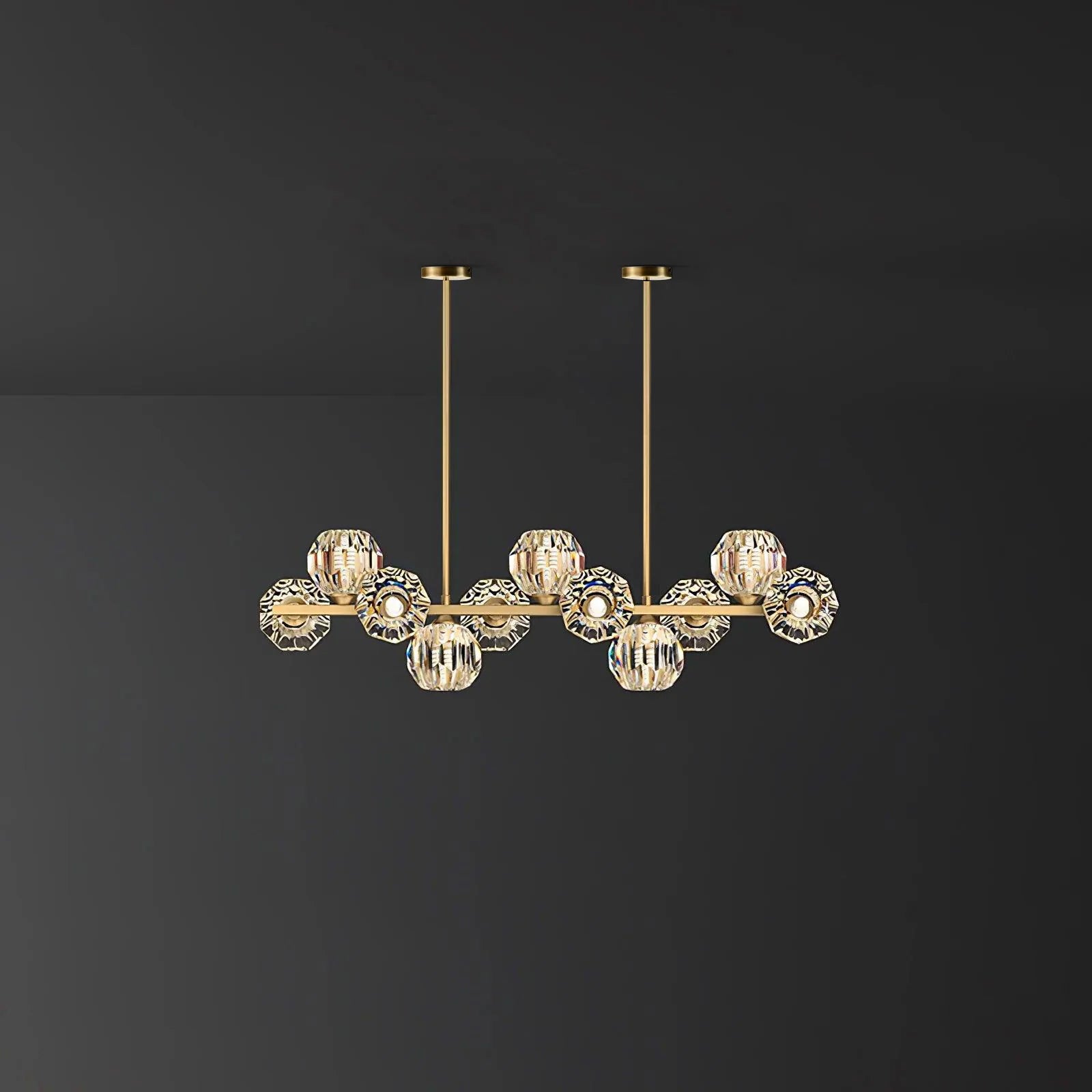 Crystal Glass Ball Chandelier