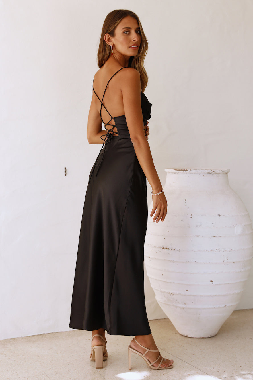 Made Love Midi Dress Black