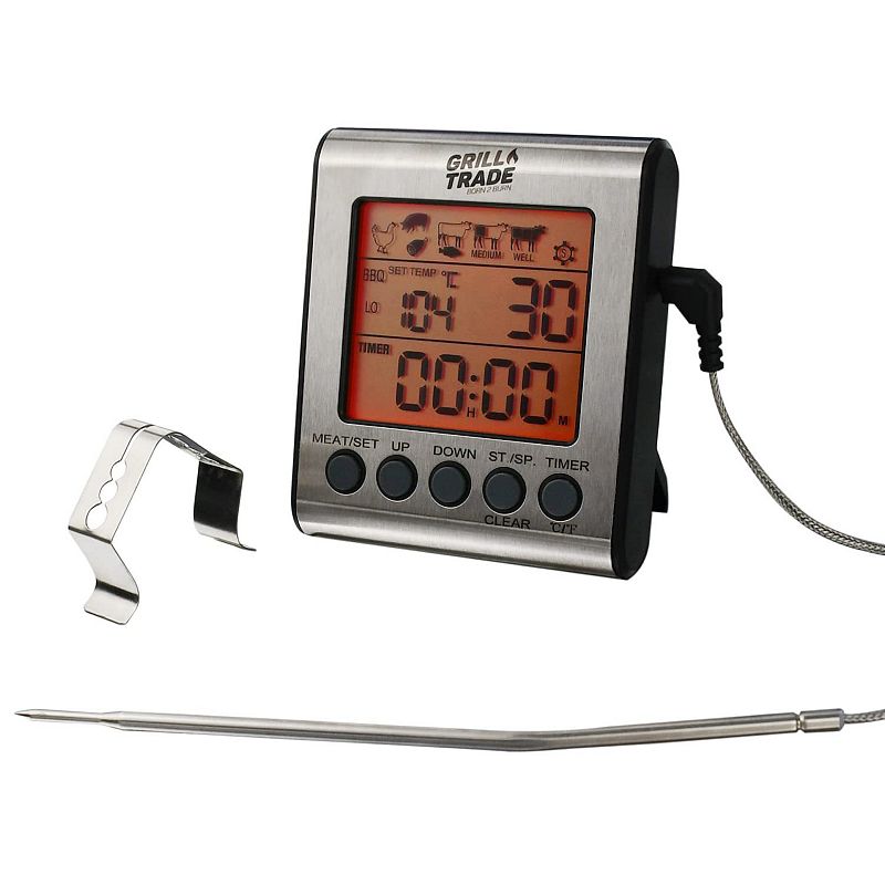 Instant Digital Meat Thermometer With Probe， Electric Meat Temperature Probe For Grill Or Bbq Smoker