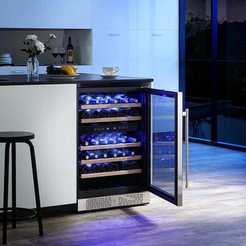 Empava EMPVWC04D 24 Inch Stainless Steel Wine Cooler