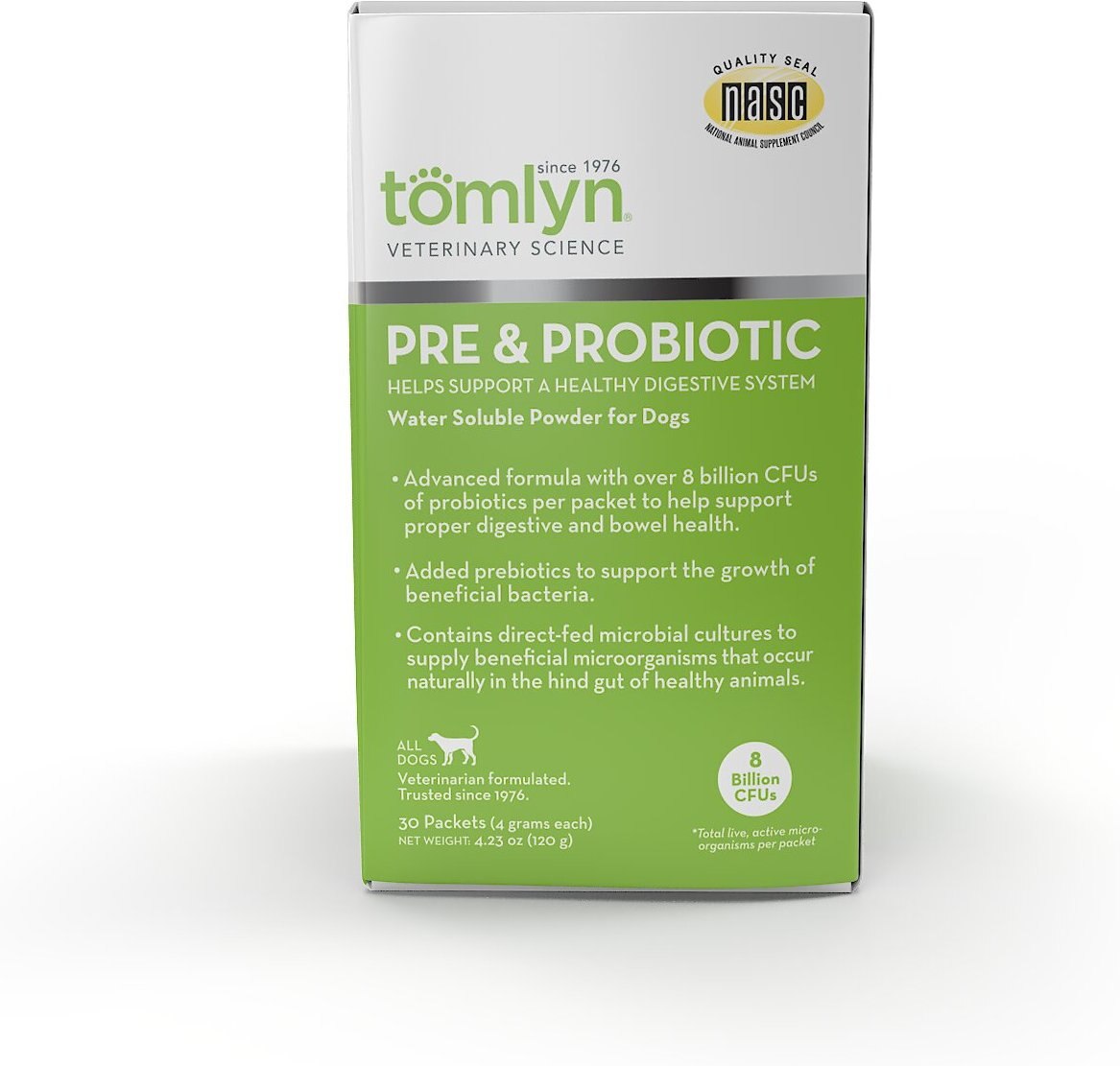 Tomlyn Pre and Probiotic Powder Digestive Supplement for Dogs