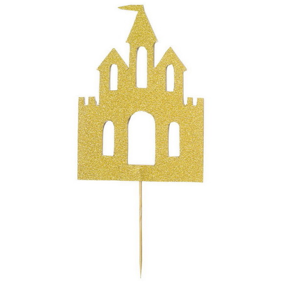 Ruby Slipper Sales 306868 Gold Castle Cake Topper ...