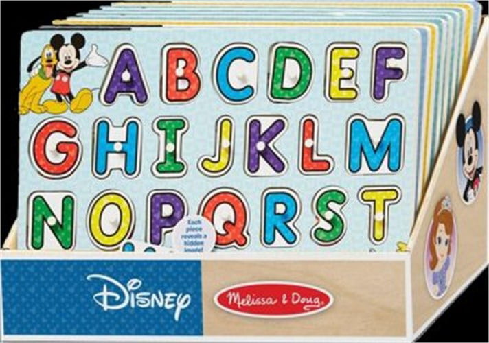 Disney Peg Puzzle Asst In Disp， PartNo 7468， by Melissa and Doug，Llc， Toys， Puzzle