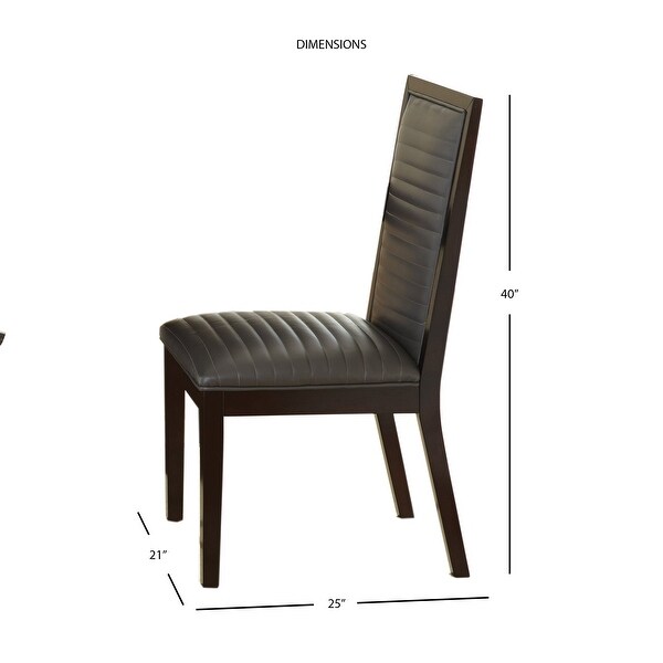 Strick and Bolton Holzer Espresso Dining Chair (Set of 2)
