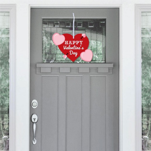 Big Dot Of Happiness Conversation Hearts Hanging Porch Valentine x27 s Day Party Outdoor Decorations Front Door Decor 1 Piece Sign