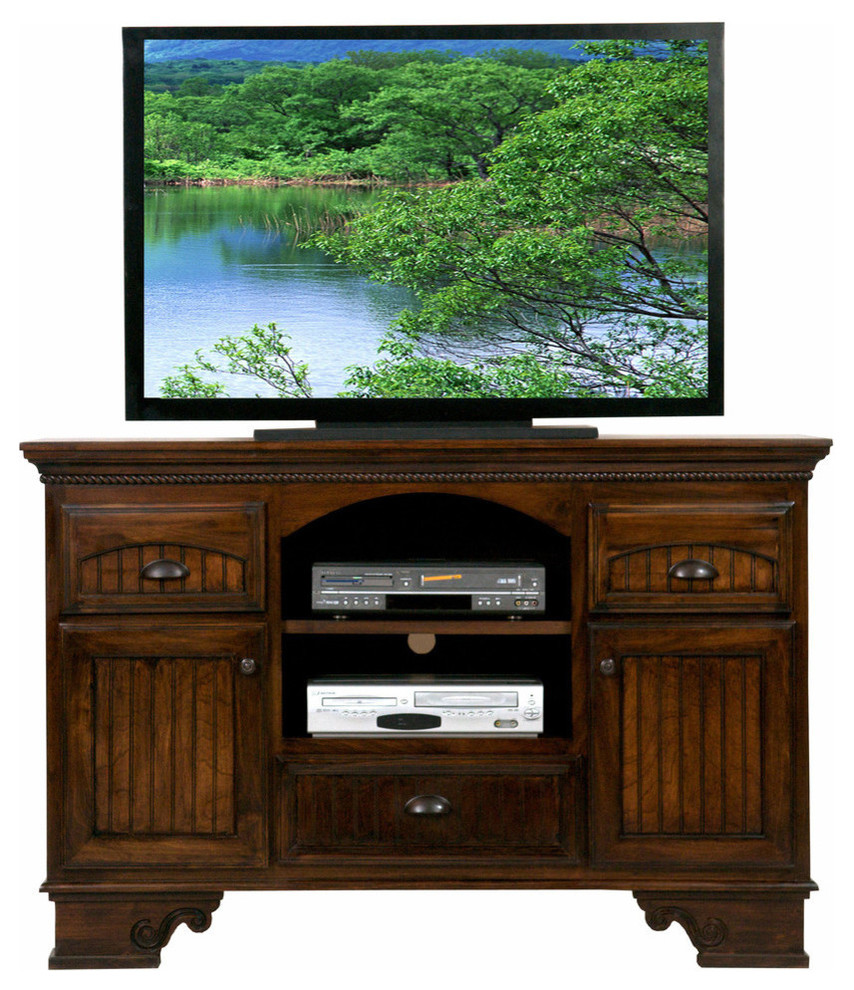 American Premiere 58 quotEntertainment Console   French Country   Entertainment Centers And Tv Stands   by Eagle Furniture  Houzz