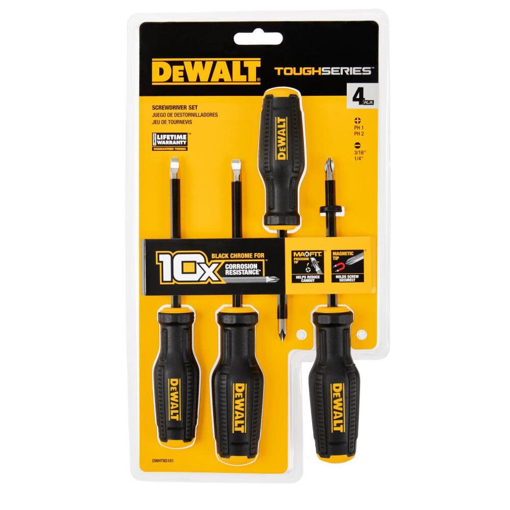 DEWALT TOUGHSERIES Screwdriver Set 4pc DWHT65101 from DEWALT