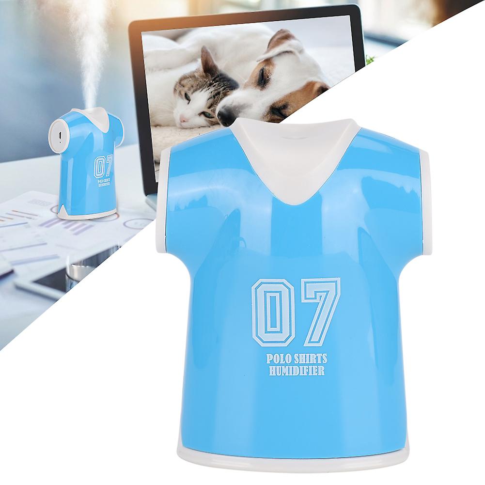 Shirt Shape Air Humidifier Mini Usb Night Light Portable Humidifier For Home Blue