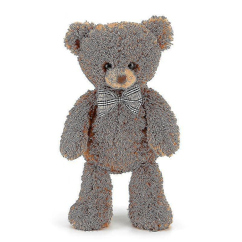 40cm Teddy Bear Plush Toy Long-haired Bear Stuffed Doll Bow Tie Bear Doll Soft Pillow For Kid Birthd