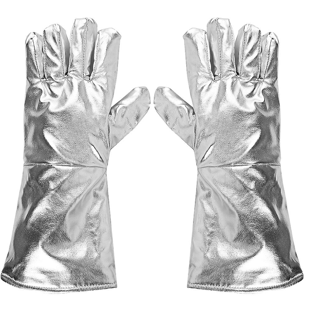 700 High Temperature Resistance Five-finger Thick Gloves Radiation Resistant Heat Insulating