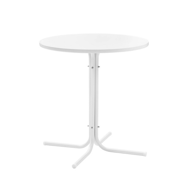 Griffith Outdoor Round Bistro Table White Crosley