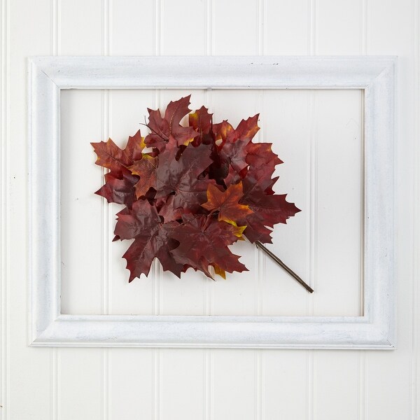 18 Autumn Maple Leaf Artificial Flower (Set of 2)